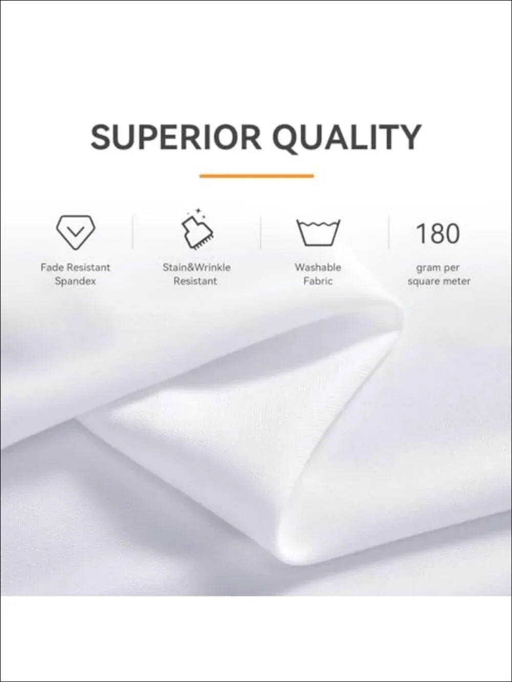 Spandex Tablecloth 6FT Rectangular Wrinkle-Free 4 Pack Table Covers